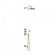 Kit thermostatique baignoire encastré Laiton Vieilli Mat 3 voies TRES-CLASIC COLOR - TRES 24235301LM