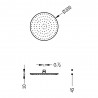 Douche de tête Diam 30cm ACIER - TRES 13413730AC 13413730ACTRES