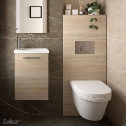 Habillage Bati-Support pour WC suspendu Chêne Calédonie NOJA - SALGAR 25368