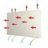 Radiateur à inertie Touch Silicium Blanc Cachemire Mimetic 2000W horizontal - Valderoma BC2000T