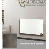 Radiateur à inertie Touch Silicium Blanc Cachemire Mimetic 1500W Horizontal - Valderoma BC1500T