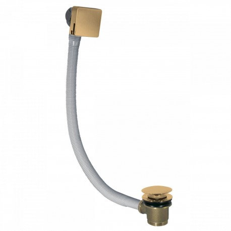 Bonde de vidage carrée clic-clac avec système de remplissage Or Mat 24K - TRES 03453440OM