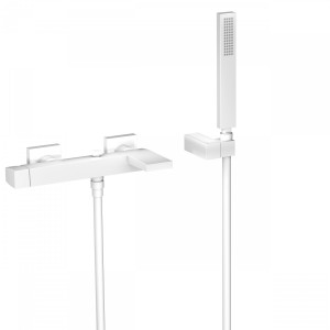 Mitigeur bain Douchette à main anticalcaire avec support orientable et flexible. - TRES 20217001BM 20217001BMTRES