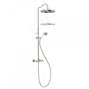 Kit mélangeur douche· Douche fixe de Ø 310 mm. à rotule.· Douchette anticalcai  - TRES 24219101AC