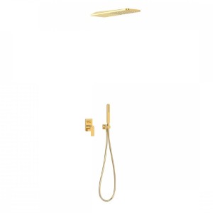 Kit de douche encastré Or LOFT COLORS - TRES 20018005OR