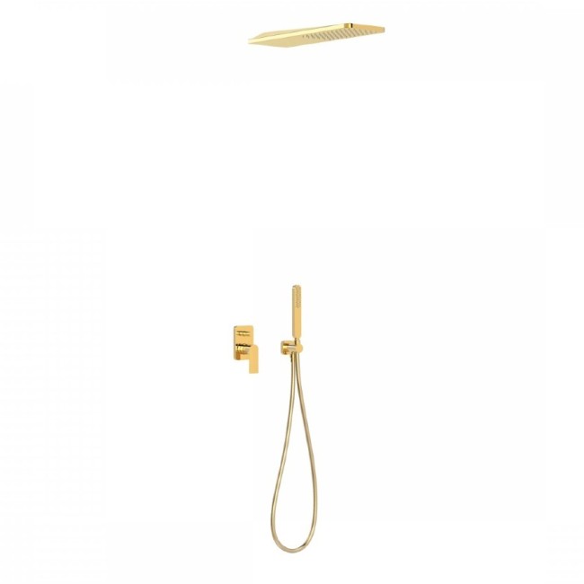 Kit de douche encastré Or LOFT COLORS - TRES 20018005OR