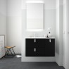 Meuble salle de bain 1200 UNIIQ Droit Noir Mat - SALGAR 24633