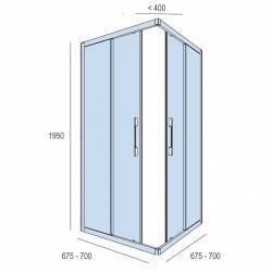 MP.CLEAR CARRÉ 675-700X1950 - SALGAR 16724 16724SALGAR