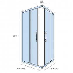 MP.CLEAR CARRÉ 675-700X1950 - SALGAR 16724 16724SALGAR