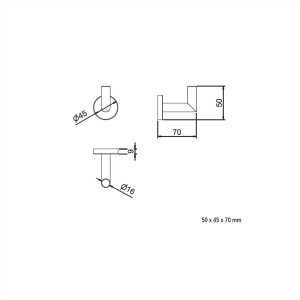 Patère SIL   - SALGAR 12801 12801SALGAR