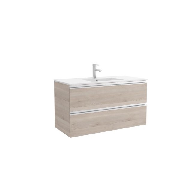 Meuble de salle de bain SPIRIT 1000 2 tiroirs métalliques CHÊNE NATUREL 997 x 540 x 450 mm - SALGAR 22807 22807SALGAR