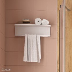 Étagère porte-serviette SHIRO 500 x 200 x 150 mm - SALGAR 82413 82413SALGAR