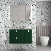 Meuble UNIIQ 900 ROYAL GREEN droite 1 porte et 2 tiroirs - 83119 SALGAR 