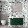 Meuble de salle de bain UNIIQ 900 ROYAL GREEN gauche 1 porte et 2 tiroirs - 83126 SALGAR