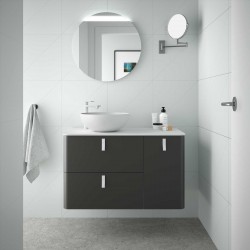 Meuble de salle de bain Anthracite mat Droit 1200 UNIIQ - SALGAR 24625