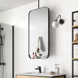 Miroir BLACK STREAM 500 Vertical et sur cadre métallique rotatif 500 x 1000 mm - SALGAR 83916 83916SALGAR