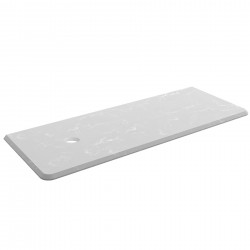 Plan de toilette UNIIQ 1200 droite GRIS POLAIRE pour plan vasque à poser 1210 x 22 x 460 mm - SALGAR 83944 83944SALGAR