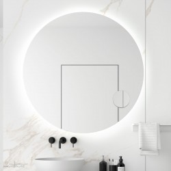 Miroir MOON 1000 circulaire avec luminaire (4,8 W.) IP44 d 1000 mm - SALGAR 83964 83964SALGAR