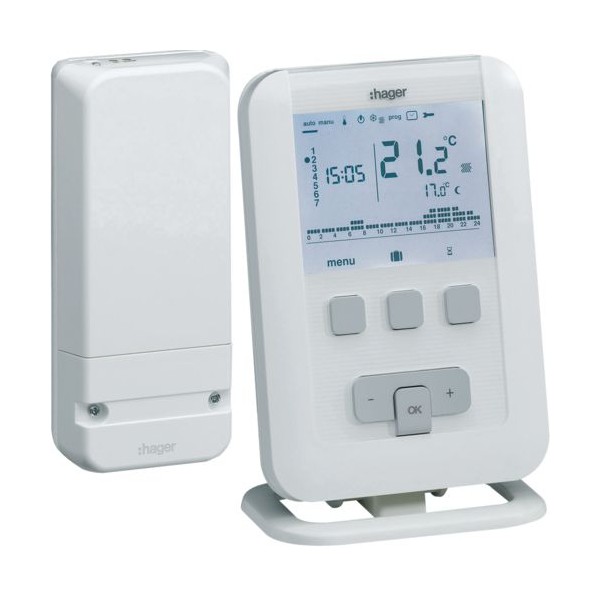 Thermostat programmable filaire pour chauffage & eau chaude