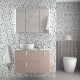 Meuble de salle de bain suspendu UNIIQ 1200 MACCHIATO droite 1 porte et 2 tiroirs - SALGAR 83094