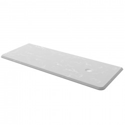 Plan de toilette UNIIQ 1200 gauche GRIS POLAIRE pour plan vasque à poser 1210 x 22 x 460 mm - SALGAR 85173 85173SALGAR