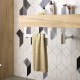 Porte-serviette COMPAKT BLANC MAT 330 x 100 mm - SALGAR 26194