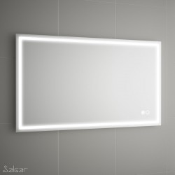 Miroir CHICAGO II 800 horizontale/verticale lumière ledsensor et antibuée (30 W) IP44 800 x 600 mm - SALGAR 87853 87853SALGAR