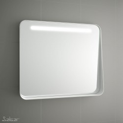 Miroir APOLO 1000 blanc horizontale avec bandeau éclairage LED (12 W.) IP 44 1000 x 700 x 110 mm - SALGAR 87859 87859SALGAR