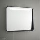 Miroir APOLO 800 noir horizontale avec bandeau éclairage LED (10 W) IP 44 800 x 700 x 110 mm - SALGAR 87860