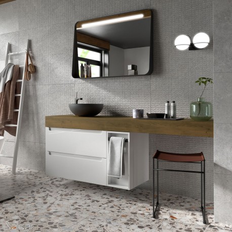 Miroir Noir Horizontal APOLO 1000 - SALGAR 87861