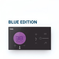 Conntrôle thermostatique électronique encastré Shower Technology Blue Edition Noir / Chromé - TRES 49288299 49288299TRES