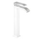 Mitigeur lavabo avec bec cascade Blanc Chromé Cuadro Exclusive - TRES 00681001BL