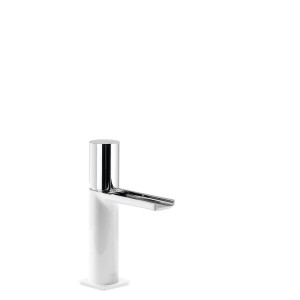 Mitigeur lavabo cascade bec ouvert Blanc Chromé  - TRES 20011002BL 20011002BLTRES