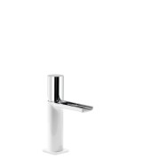 Mitigeur lavabo cascade bec ouvert Blanc Chromé  - TRES 20011002BL 20011002BLTRES