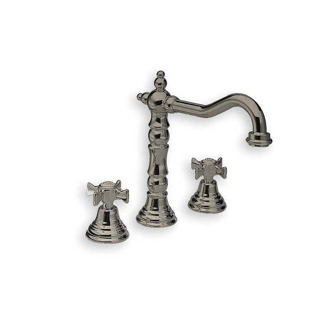 Mélangeur lavabo CHAMBORD 3 trous Bac potence METAL BROSSE - CRISTINA ONDYNA CH11277