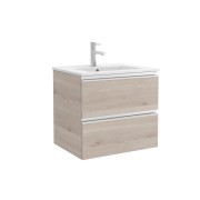 Meuble de salle de bain SPIRIT 600 2 tiroirs métalliques CHÊNE NATUREL 598 x 540 x 450 mm - SALGAR 26815 26815SALGAR