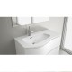 Plan vasque MAM 900 coquette à droite blanc brillant - SALGAR 87592