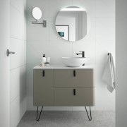 Meuble de salle de bain Moka Mat Gauche 1200 UNIIQ - SALGAR 24674