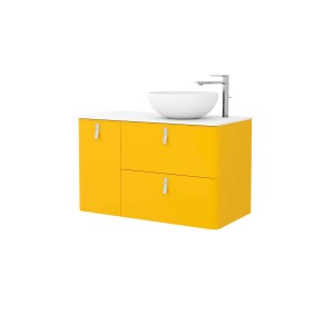 Meuble de salle de bain Sol gauche 900 UNIIQ - SALGAR 24657
