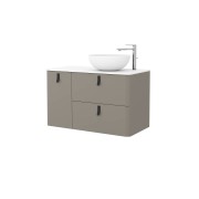Meuble de salle de bain Moka Mat Gauche 900 UNIIQ - SALGAR 24652