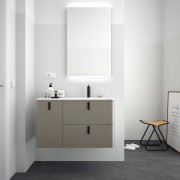 Meuble de salle de bain Moka Mat Gauche 900 UNIIQ - SALGAR 24652