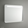 Miroir APOLO 800 blanc horizontal avec bandeau éclairage LED (10 W) IP 44 800 x 700 x 110 mm - SALGAR 87858 87858SALGAR
