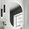 Miroir OLIMPIA 920 white cotton vertical avec luminaire led (20 W) IP44 920 x 520 x 30 mm - SALGAR 87862 87862SALGAR