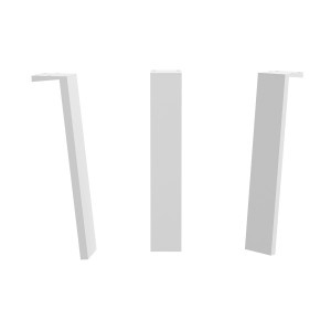 Jeu 2 pieds KLIM BLANC Hauteur 330 mm - SALGAR 84131 84131SALGAR