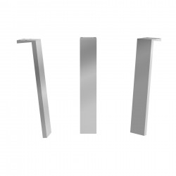 Jeu 2 pieds KLIM ANODISÉ Hauteur 230 mm - SALGAR 84137 84137SALGAR