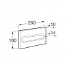 Plaque de commande PL1 One Single Blanc Brillant - ROCA A890195100