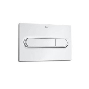 Plaque de commande double chasse PL1 Dual One chrome - ROCA A890195001