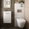 Habillage Bâti-Support pour WC suspendu Blanc Brillant NOJA - SALGAR 87798