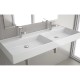 Vasque VENETO 1210 double EN PORCELAINE BLANCHE 1210 x 120 x 460 mm - SALGAR 23398