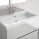 Vasque TOSCANA 1205 CHARGE MINÉRAL BLANC 1205 x 50 x 460 mm - SALGAR 23396